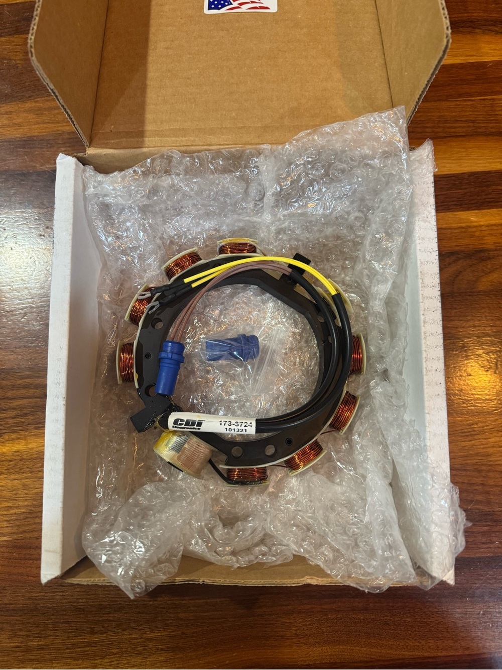 New Evinrude Johnson 3 cylinder Stator. part # 173-3724